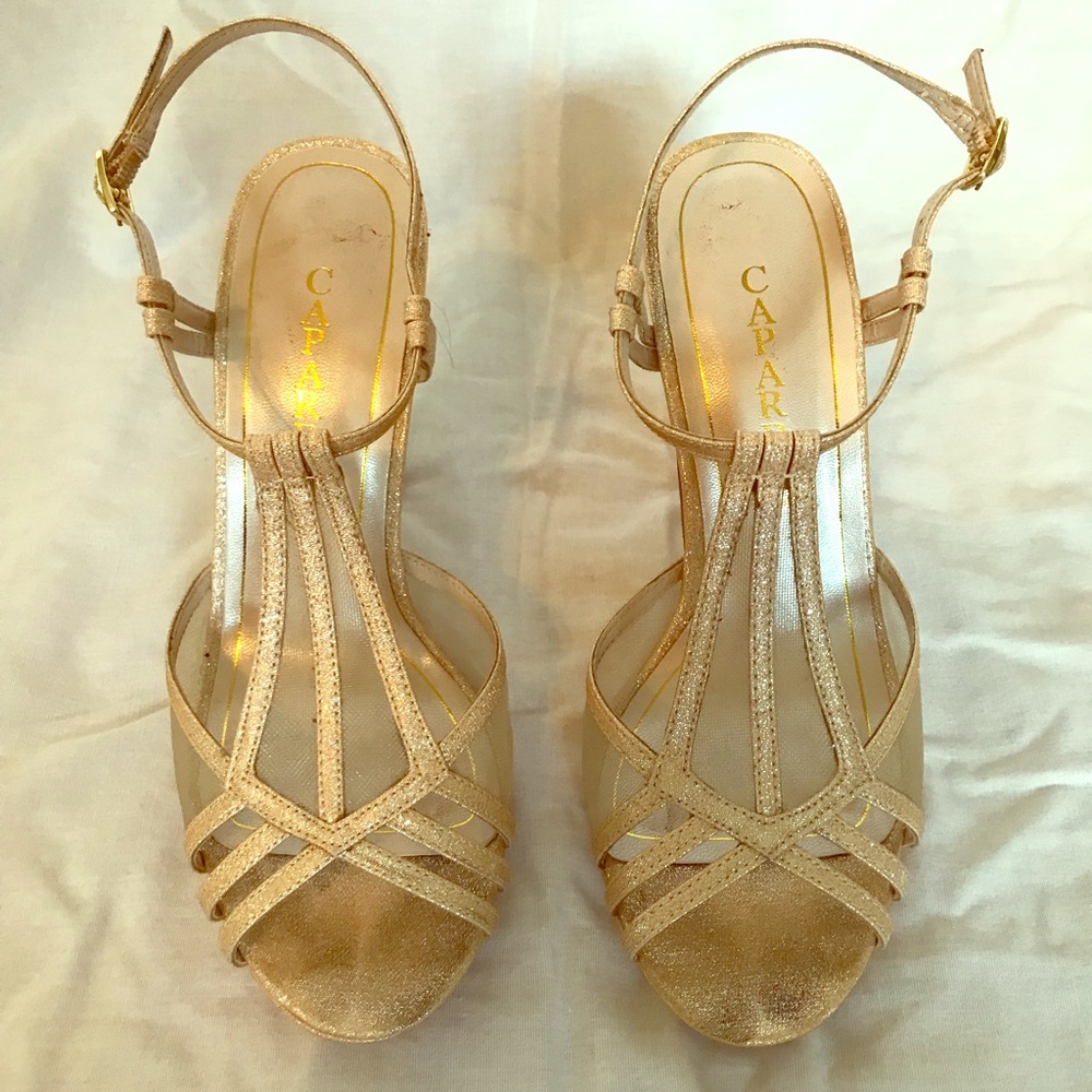 Caparros Gold Heels (Women’s Size 7)